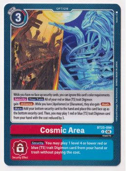 Cosmic Area single card from Digimon