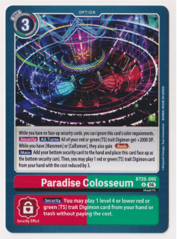 Paradise Colosseum single card from Digimon