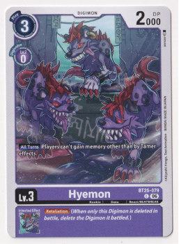 Hyemon single card from Digimon