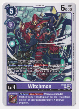 Witchmon single card from Digimon