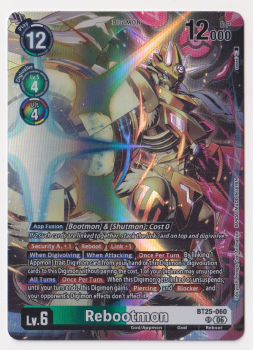 Rebootmon single card from Digimon