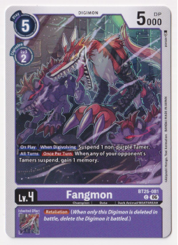 Fangmon single card from Digimon