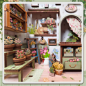 Cutebee DIY Book Nook Kit Champs-Elysees Florist - Image 5
