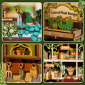 Cutebee DIY Book Nook Kit Green Life Bookshop - Image 7