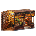 Cutebee DIY Dollhouse Kit Corner Coffee Shop