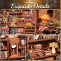 Cutebee DIY Dollhouse Kit Corner Coffee Shop - Image 3