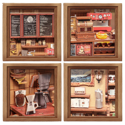 Cutebee DIY Dollhouse Kit Corner Coffee Shop - Image 4