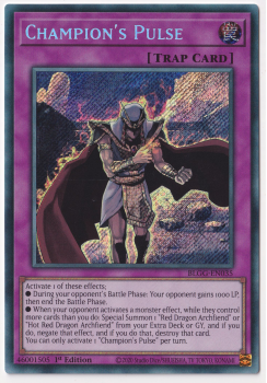 Champion's Pulse (Secret Rare) single card from Yu-Gi-Oh!