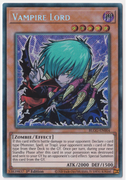 Vampire Lord (Chibi Artwork)(Secret Rare) single card from Yu-Gi-Oh!
