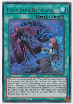 Exosister Betrayal (Ultra Rare) single card from Yu-Gi-Oh!