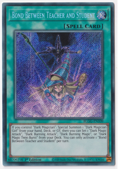 Bond Between Teacher and Student (Secret Rare) single card from Yu-Gi-Oh!