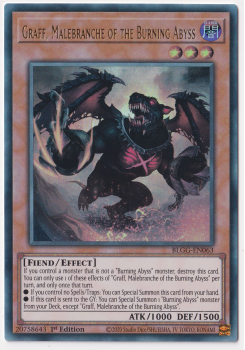 Graff, Malebranche of the Burning Abyss (Ultra Rare) single card from Yu-Gi-Oh!