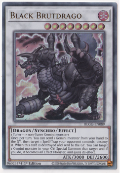 Black Brutdrago (Ultra Rare) single card from Yu-Gi-Oh!