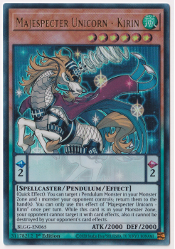 Majespecter Unicorn - Kirin (Ultra Rare) single card from Yu-Gi-Oh!
