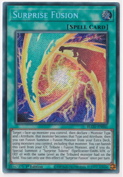 Surprise Fusion (Secret Rare) single card from Yu-Gi-Oh!