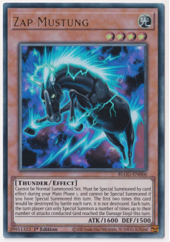 Zap Mustung (Ultra Rare) single card from Yu-Gi-Oh!