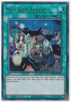 Mistaken Arrest (Ultra Rare) single card from Yu-Gi-Oh!
