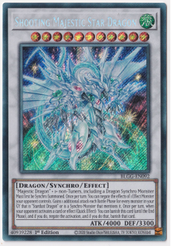 Shooting Majestic Star Dragon (Secret Rare) single card from Yu-Gi-Oh!