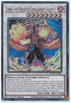 Zoroa, the Magistus Conflagrant Calamity (Ultra Rare) single card from Yu-Gi-Oh!