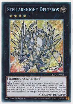 Stellarknight Delteros (Chibi Artwork)(Secret Rare) single card from Yu-Gi-Oh!