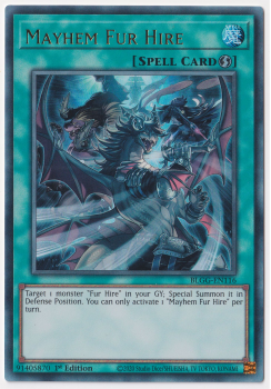 Mayhem Fur Hire (Ultra Rare) single card from Yu-Gi-Oh!