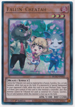 Fallin' Cheatah (Ultra Rare) single card from Yu-Gi-Oh!