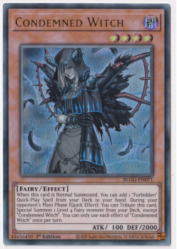 Condemned Witch (Ultra Rare) single card from Yu-Gi-Oh!
