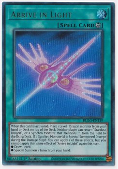 Arrive in Light (Ultra Rare) single card from Yu-Gi-Oh!