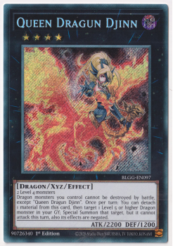Queen Dragun Djinn (Secret Rare) single card from Yu-Gi-Oh!