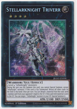 Stellarknight Triverr (Secret Rare) single card from Yu-Gi-Oh!