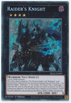 Raider's Knight (Secret Rare) single card from Yu-Gi-Oh!