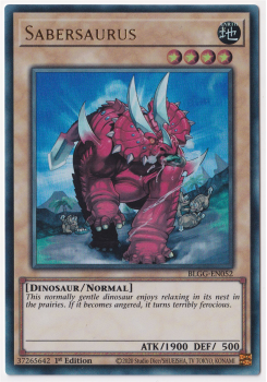 Sabersaurus (Ultra Rare) single card from Yu-Gi-Oh!
