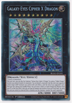 Galaxy-Eyes Cipher X Dragon (Secret Rare) single card from Yu-Gi-Oh!