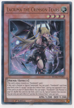 Lacrima the Crimson Tears (Ultra Rare) single card from Yu-Gi-Oh!