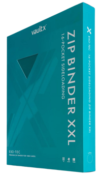 Vault X 16-Pocket Exo-Tec Zip XXL Binder Teal