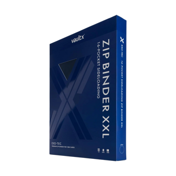 Vault X 16-Pocket Exo-Tec Zip XXL Binder Blue