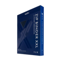 Vault X 16-Pocket Exo-Tec Zip XXL Binder Blue