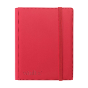 Vault X 9-Pocket Exo-Tec Strap Binder Red