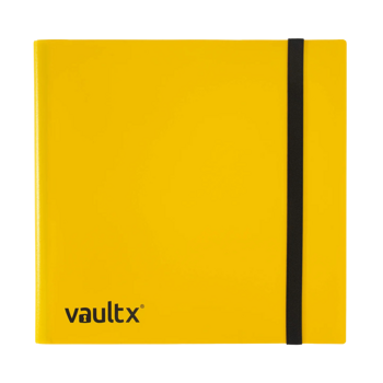 Vault X 12-Pocket Strap Binder Yellow