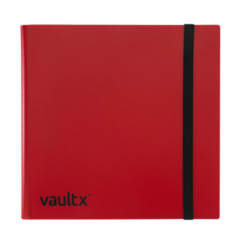 Vault X 12-Pocket Strap Binder Red