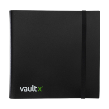 Vault X 12-Pocket Strap Binder Black