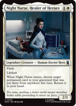 Night Nurse, Healer of Heroes single card from Magic: the Gathering