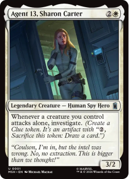 Agent 13, Sharon Carter single card from Magic: the Gathering