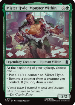 Mister Hyde, Monster Within single card from Magic: the Gathering