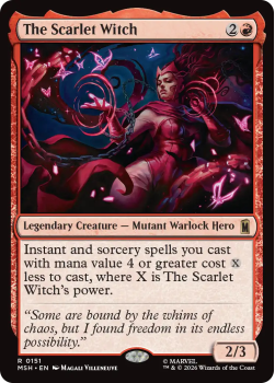 The Scarlet Witch single card from Magic: the Gathering