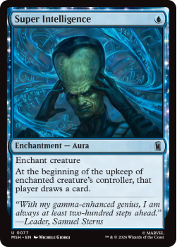 Super Intelligence single card from Magic: the Gathering