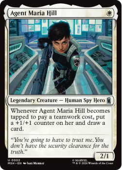 Agent Maria Hill single card from Magic: the Gathering
