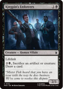 Kingpin's Enforcers single card from Magic: the Gathering