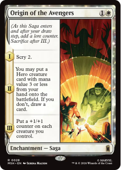 Origin of the Avengers single card from Magic: the Gathering