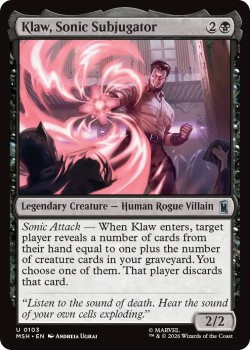 Klaw, Sonic Subjugator single card from Magic: the Gathering